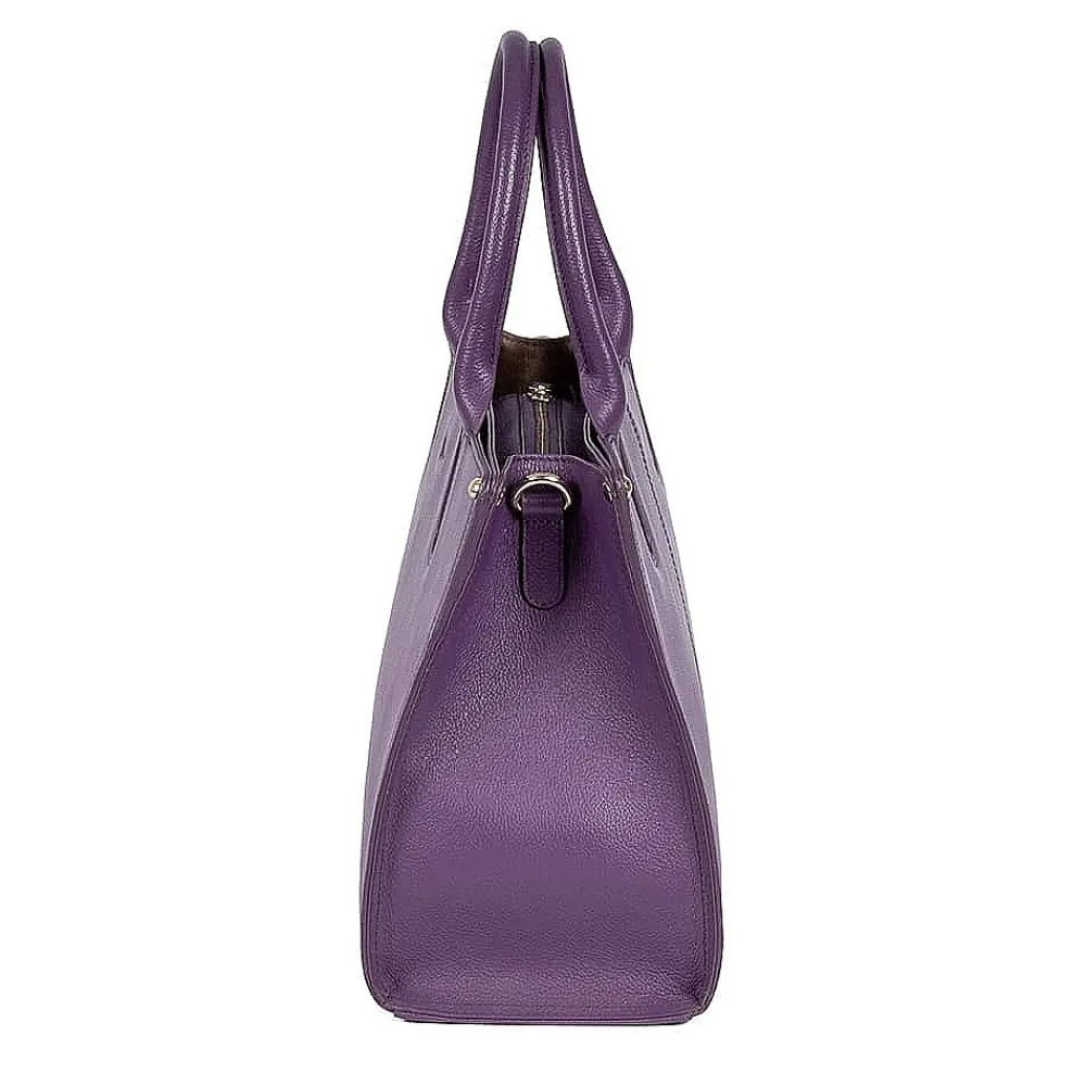 New Sac en Cuir Violet Intrigue Sacs | Sacs À Main