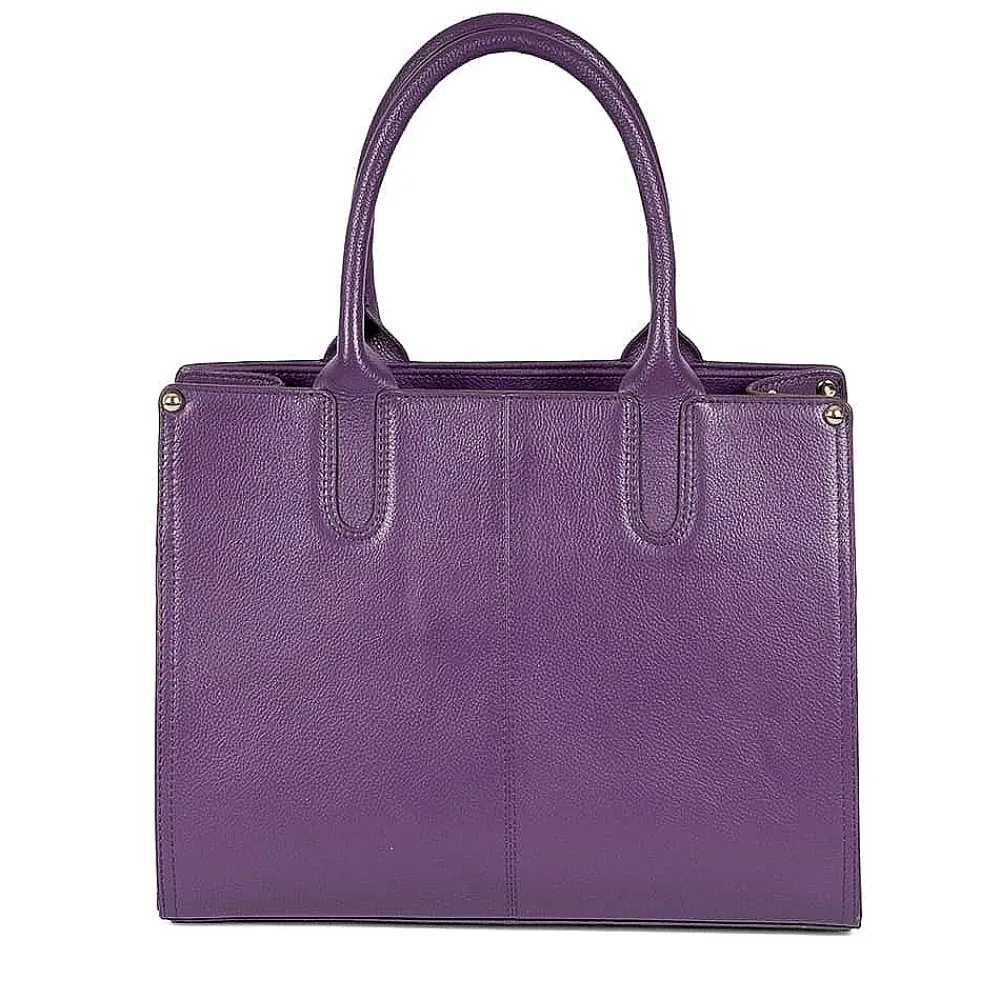 New Sac en Cuir Violet Intrigue Sacs | Sacs À Main